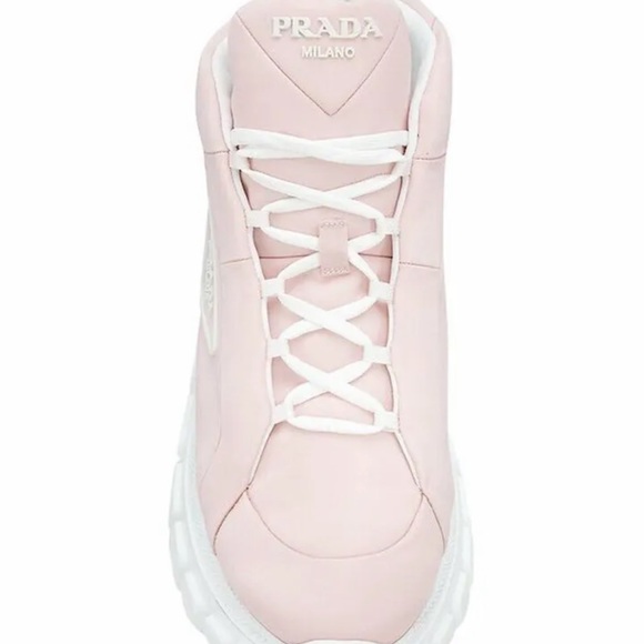 PRADA NYLON PIUMA ALABRASTO (pink) SNEAKERS - Picture 3 of 16